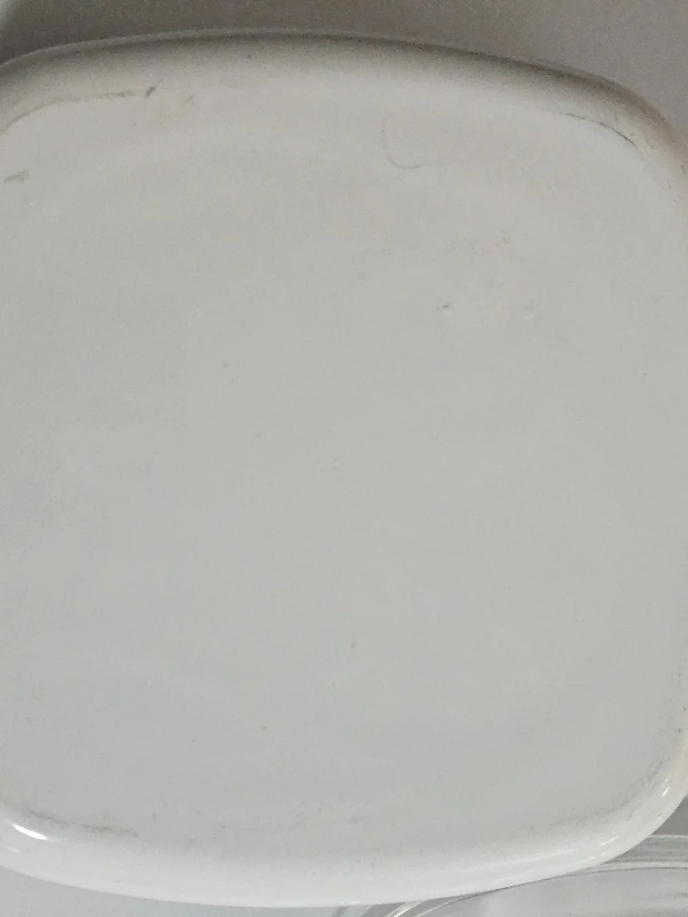 Corningware White Casserole with Herb & Vegetable Pattern